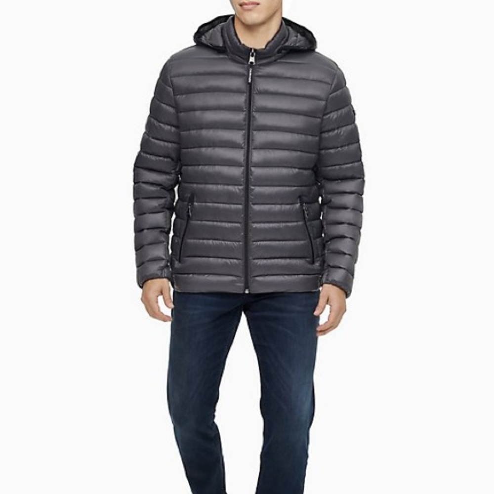 Packable Down Hooded Coat